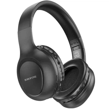 Бездротові навушники Borofone BO19 (Bluetooth V5.0, 5 годин роботи, швидка зарядка) - Чорний
