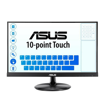 Монитор 21.5" IPS Asus VT229H безрамочный/сенсорный экран Черный