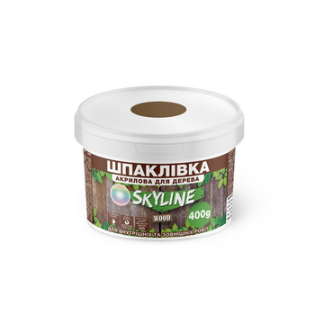 Шпаклівка для Дерева готова до застосування акрилова SkyLine Wood Горіх 400 г (42466948_rozetka)