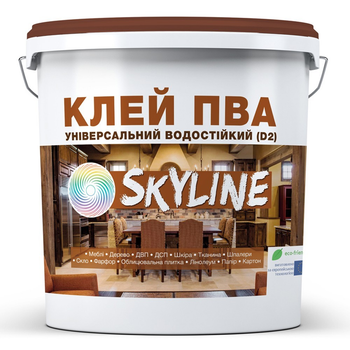 ПВА Клей универсальный водостойкий D2 SkyLine 1 кг (42294640_rozetka)