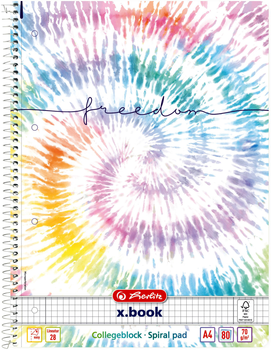 Блокнот Herlitz Batik Freedom А4 в клітинку 80 аркушів (50044115)