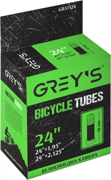 Велокамера Grey's 24" (24"x1.95"-2.125") AV 48 мм (GR51124)