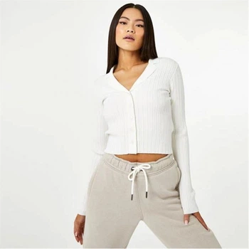 Кофта Jack Wills Ribbed Knitted Polo Cardigan Vintage White, XL (50) (11759037)