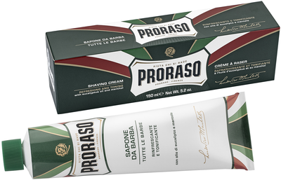 Освіжний і тонізувальний крем для гоління Proraso з екстрактом евкаліпта та ментолом 150 мл (8004395001118)