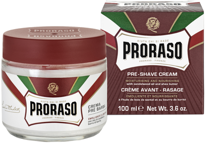 Поживний крем до гоління Proraso для жорсткої щетини з олією ши та сандаловою олією 100 мл (8004395001224)
