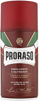 Odżywcza pianka do golenia Proraso do twardego zarostu 300 ml (8004395001897)