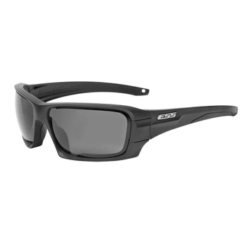 Баллистические, тактические очки ESS Rollbar Silver Logo Kit с линзами: Прозрачная / Smoke Gray. Цвет оправы: Черный.