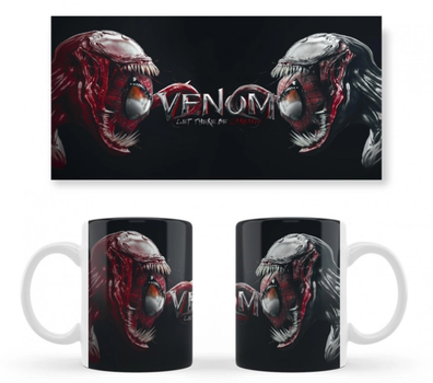Чашка біла керамічна Venom: Let There Be Carnage (Віном 2: Карнаж) ABC
