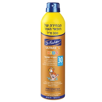 Дитячий сонцезахисний спрей Ultra Sol Fisher 30SPF, 300 мл