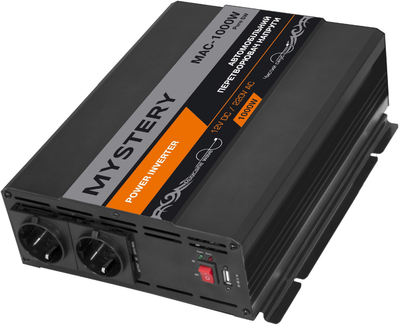 Автомобильный инвертор Mystery с чистой синусоидой MAC-1000W PURE SW
