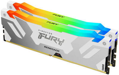 Оперативная память Kingston FURY DDR5-6400 32768MB PC5-51200 (Kit of 2x16384) Renegade RGB 1Rx8 White (KF564C32RWAK2-32)