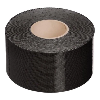 Кінезіо тейп у рулоні 5 см х 5м 73791 (Kinesio tape) еластичний пластир, чорний