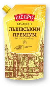Майонез Щедро Львівський 80% 300г