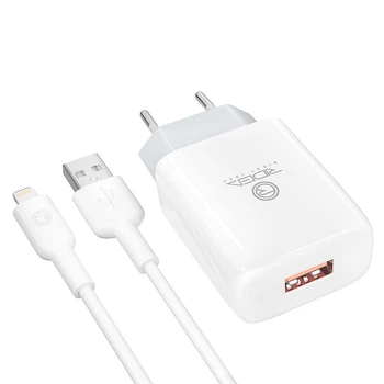 Мережевий Зарядний Пристрій Ridea RW-11311 Element Lightning 2.1 A Колір Бiлий