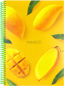 Блокнот Optima Cocktail: Mango А4 у клітинку 80 аркушів (O20846-27)