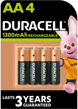 Akumulatorki Duracell Recharge AA 1300 mAh 4 szt (5000394039247)