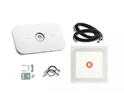 Комплект 4G WiFi роутер Huawei E5573 + антенна MIMO RNet 2x17 Дб