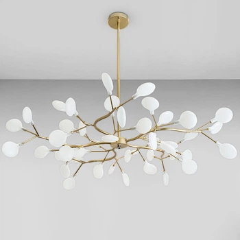 Люстра потолочная молекула Light House LS-17126-45 GD+WH золото, плафоны белые