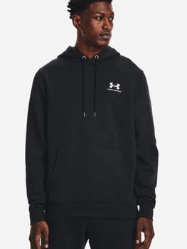 Худі на флісі чоловіче Under Armour UA Icon Fleece Hoodie 1373880-001 XL Чорне (196039158932)