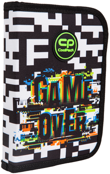 Пенал на блискавці Coolrack Clipper Game Over з органайзером для ручок 20x14x3 см (f076679)