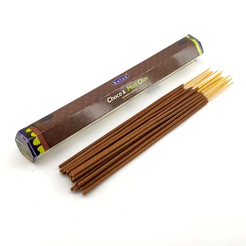 Благовоние Choco & Mint Choc Satya 20шт/уп. Аромапалочки Шоколад с мятой (34229)