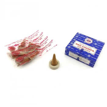 Благовоние Nag Champa dhoop cones Satya 12шт/уп. Арома-конусы Наг Чампа (32493)