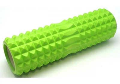 Массажный ролик 45 см роллер для фитнеса, йоги EasyFit Grid Roller v.2.2 Салатовый (МФР валик для массажа всего тела: рук, ног, спины, шеи)
