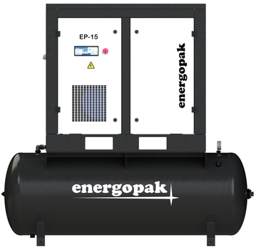 Винтовой компрессор Energopak EP 15-T500 с ресивером 500л (1,6 м3/мин, 12,5 бар, 15 кВт)