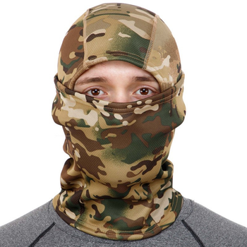 Подшлемник балаклава тактическая с флисом Zelart Military Rangers 9262 Camouflage Multicam