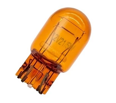 Автомобильная лампа с цоколем 7443 T20 W21/5W 12V Жёлтая Amber FAGIS (00714)