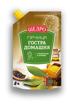 Гірчиця Щедро Гостра Домашня 120г