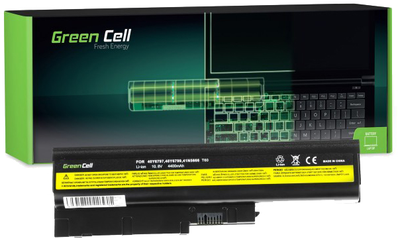 Акумулятор Green Cell для ноутбуків Lenovo T60 11.1 V 4400 mAh (LE01) (5902701415693)
