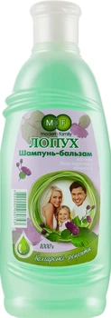 Шампунь-бальзам "Лопух" - Pirana MODERN FAMILY 1000ml (299693-130688)