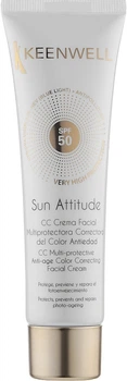 Keenwell Sun Multi-Protective CC Color Correcting Facial Cream SPF50 Мультизащитный корректирующий СС-крем с тональным эффектом 60ml (929764-24479)