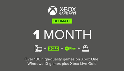 Xbox Game Pass Ultimate - 1 месяц (Xbox One/Series и Windows 10) подписка для всех регионов и стран