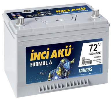 Автомобільний акумулятор Inci Aku FormulA Asia 72Ah/600A R+ (264 х 175 х 220)