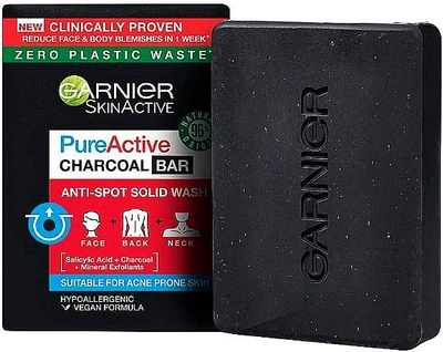 Мило Garnier Pure Active Charcoal Bar 100 г (3600542405744)