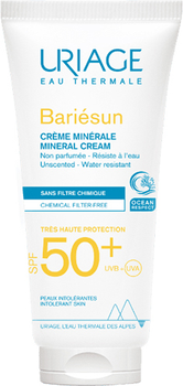 Krem do opalania do twarzy i ciała Uriage Bariésun Crème Minérale SPF 50+ Mineralny 100 ml (3661434001437)