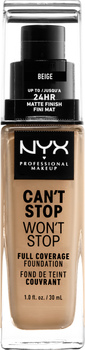 Podkład w płynie NYX Professional Makeup Can\'t Stop Won\'t Stop 24-Hour Foundation 11 Beige 30 ml (800897157289)