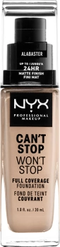 Podkład matujący NYX Professional Makeup Can\\\'t Stop Won\\\'t Stop 24-Hour 02 Alabaster 30 ml (800897181086)