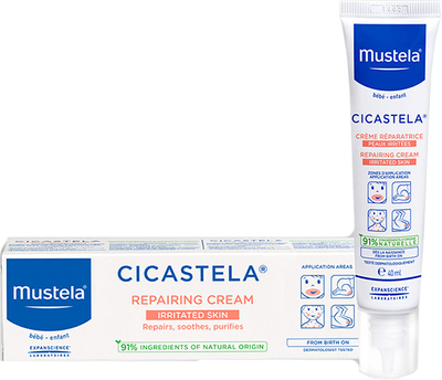 Крем для тіла Mustela Cicastela Repair Відновлювальний для подразненої шкіри 40 мл (3504105032937)