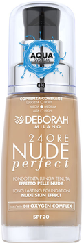 Тональна основа Deborah 24ORE Nude Perfect 03  30 мл (8009518364712)