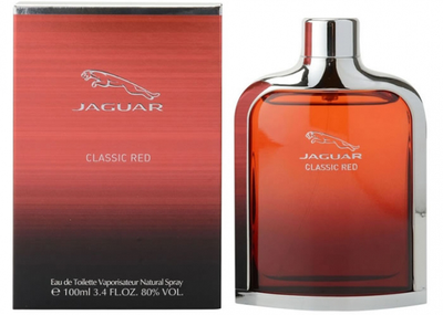 Туалетна вода для чоловіків Jaguar Classic Red 100 мл (7640111493693)