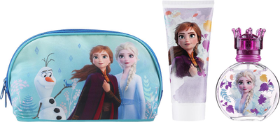 Zestaw dla dzieci Air-Val Frozen II Woda toaletowa 50 ml + Żel pod prysznic 100 ml + Kosmetyczka (8411114085876)