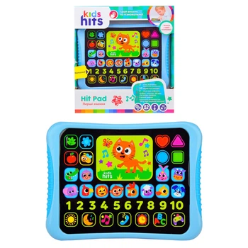 Інтерактивний планшет "Перші знання" Kids Hits KH01/002 Планшет дитячий укр та англ. мови навчання, цифри, кольори