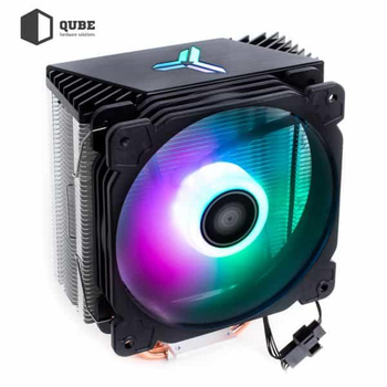 Кулер для процесора QUBE QB-OL1000 OEM (120mm/4pin/700-1800RPM/37.2Dba/мак. TDP 130W/4 тепл. трубки) (QB-OL1000_OEM)