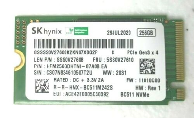 Накопичувач SSD Hynix M.2 NVMe 256GB SK 2230 Steam Deck (HFM256GDHTNI-87A0B)
