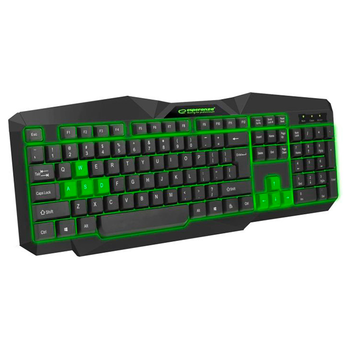 Клавіатура Esperanza EGK201 (EGK201GUA) Green USB