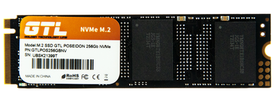 Накопичувач SSD GTL m.2 NVMe 256Gb Poseidon 240250 (GTLPOS256GBNV)