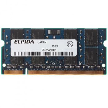 Модуль пам'яті Elpida DDR2 2Gb 800 Mhz Sodimm (EBE21UE8AESA-8G-E) ((EBE21UE8AESA-8G-E)) Б/в